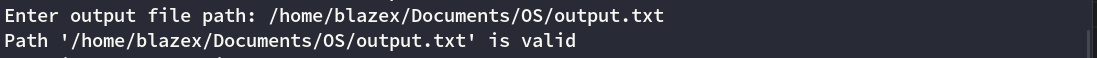 Output Path